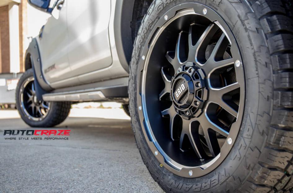 FORD RANGER GD02 MATTE BLACK MILLED ACCENTS